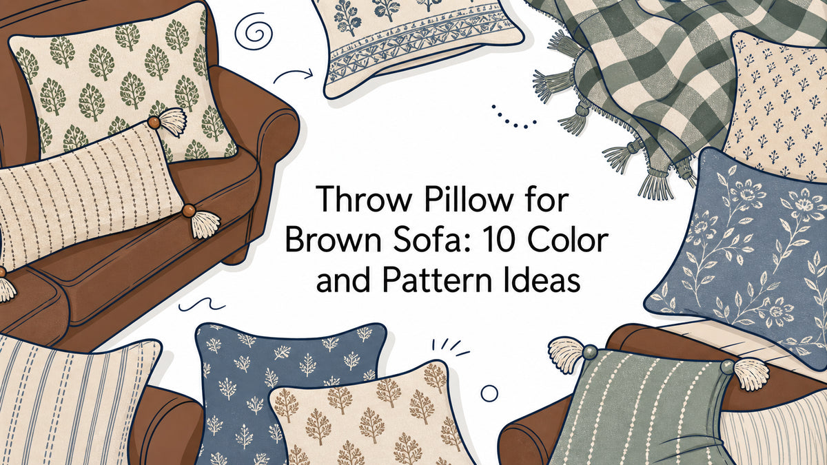 Throw Pillow for Brown Sofa: 10 Color and Pattern Ideas