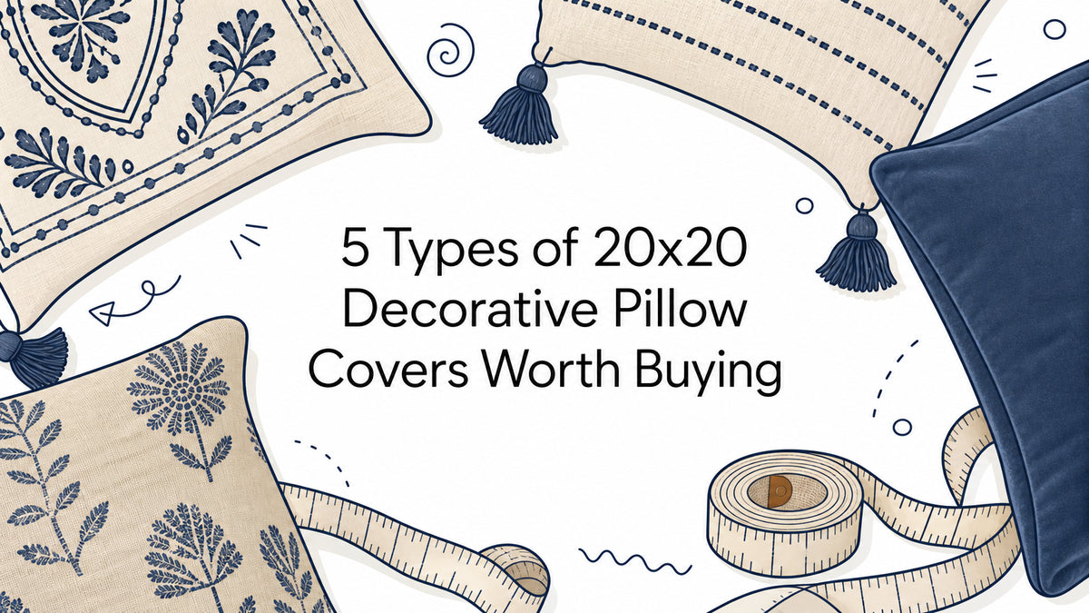 5 Types of 20x20 Decorative Pillow Covers Worth Buying