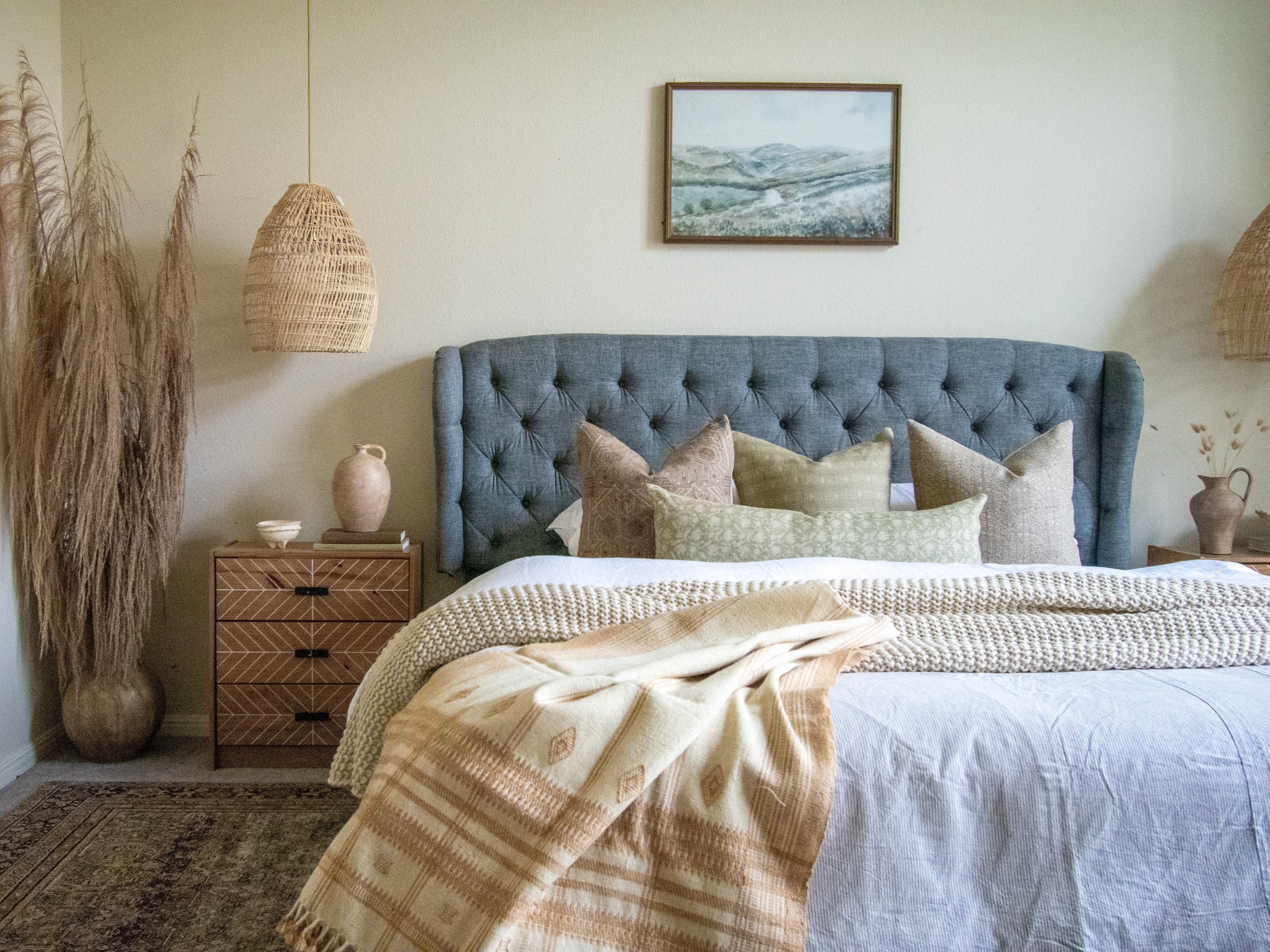 Handmade Coverlet, Off White Wool Throw, Luxurious Bedspread, Indian Blankets, Sofa Cover Tan, Couch Blanket for Home Sweet Home - HEERA