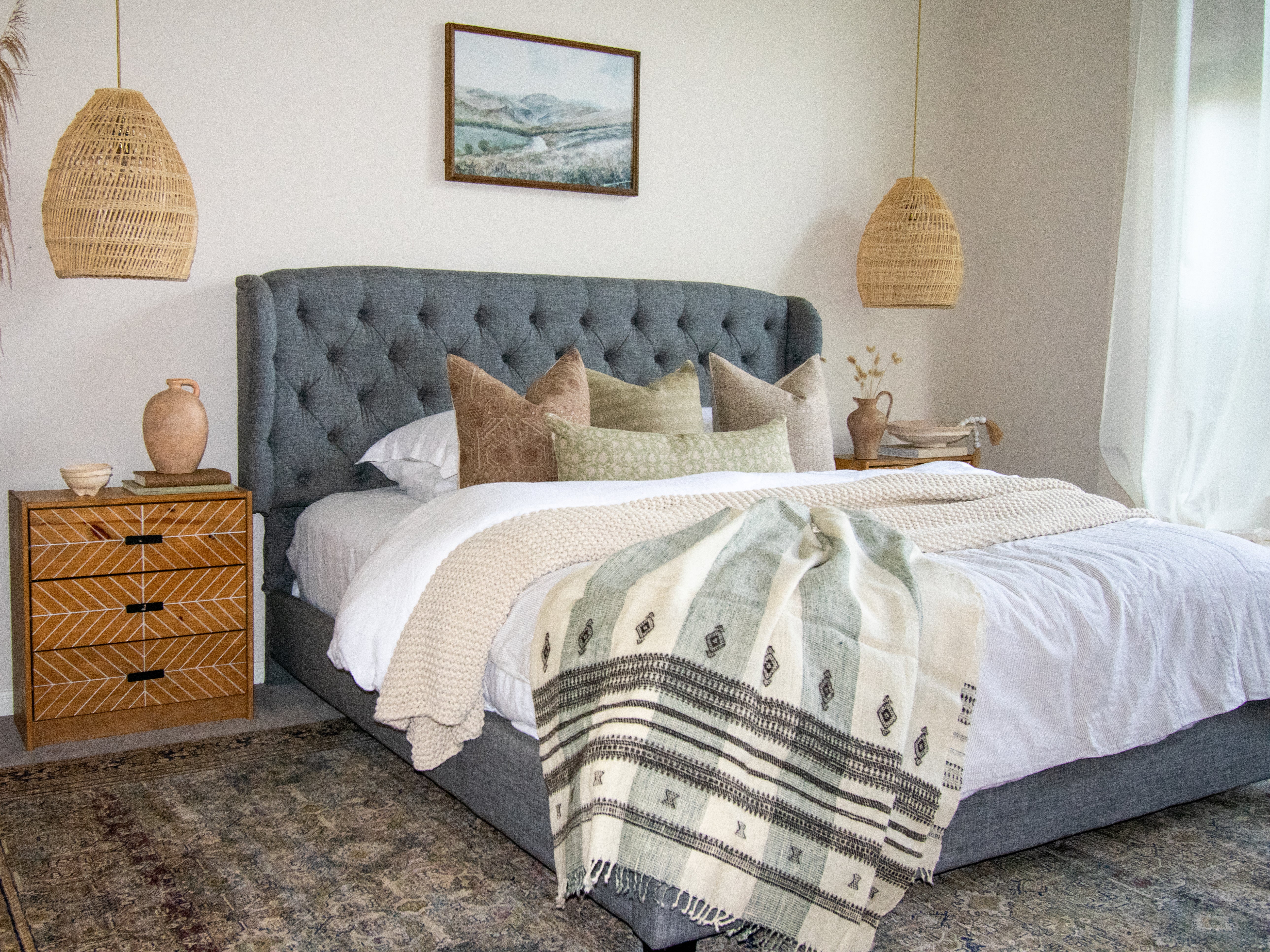 White Woolen Throw, Luxurious Bedspread, Sofa Throws, White Handmade Couch Throw, Indian Coverlet, New House Gift Ideas - MAGNOLIA