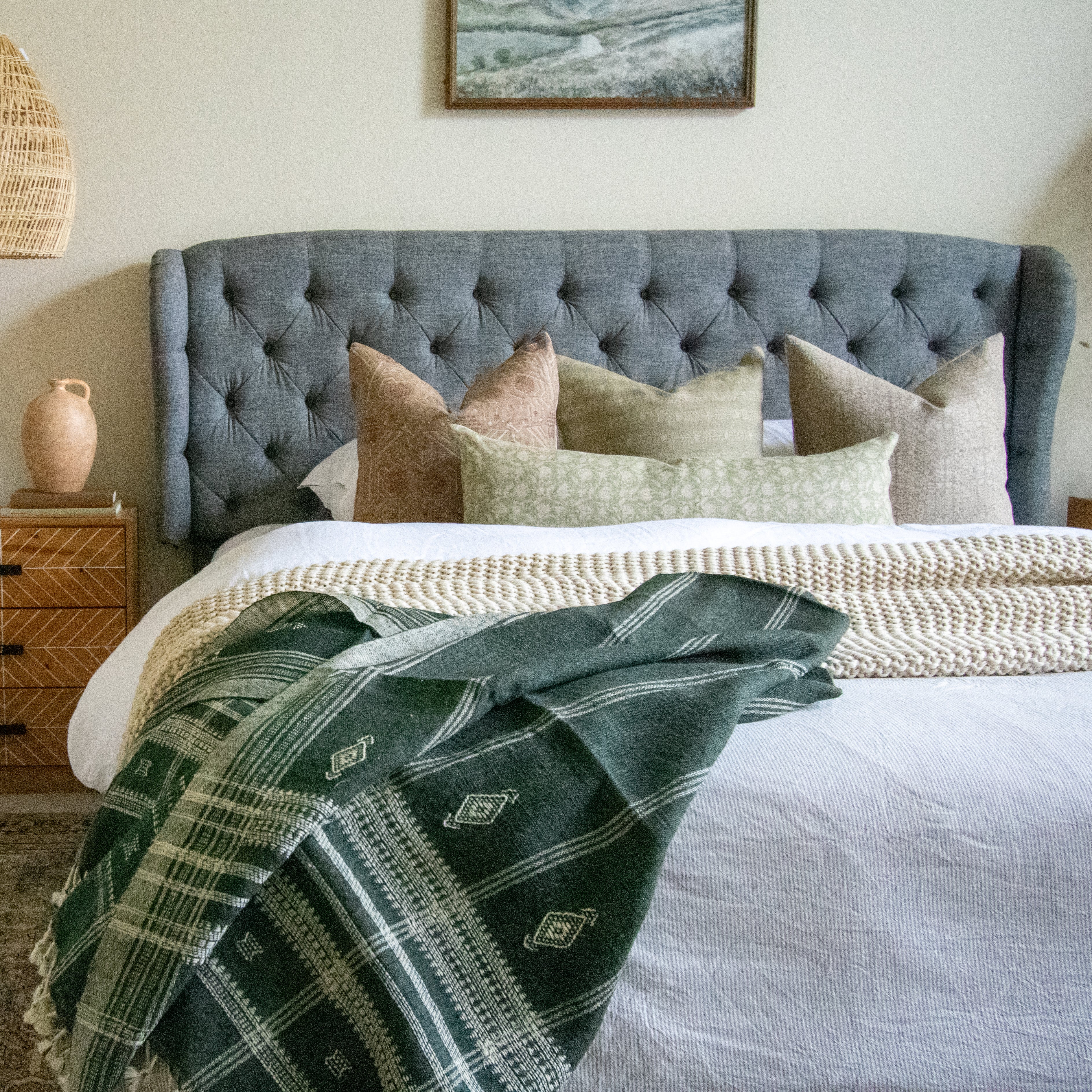 Indian Wool Blanket, Black Couch Throw, Large Couch Cover, Sofa Coverlet, Woolen Bedspread, Charcoal Bed Cover, New House Present - ONYX