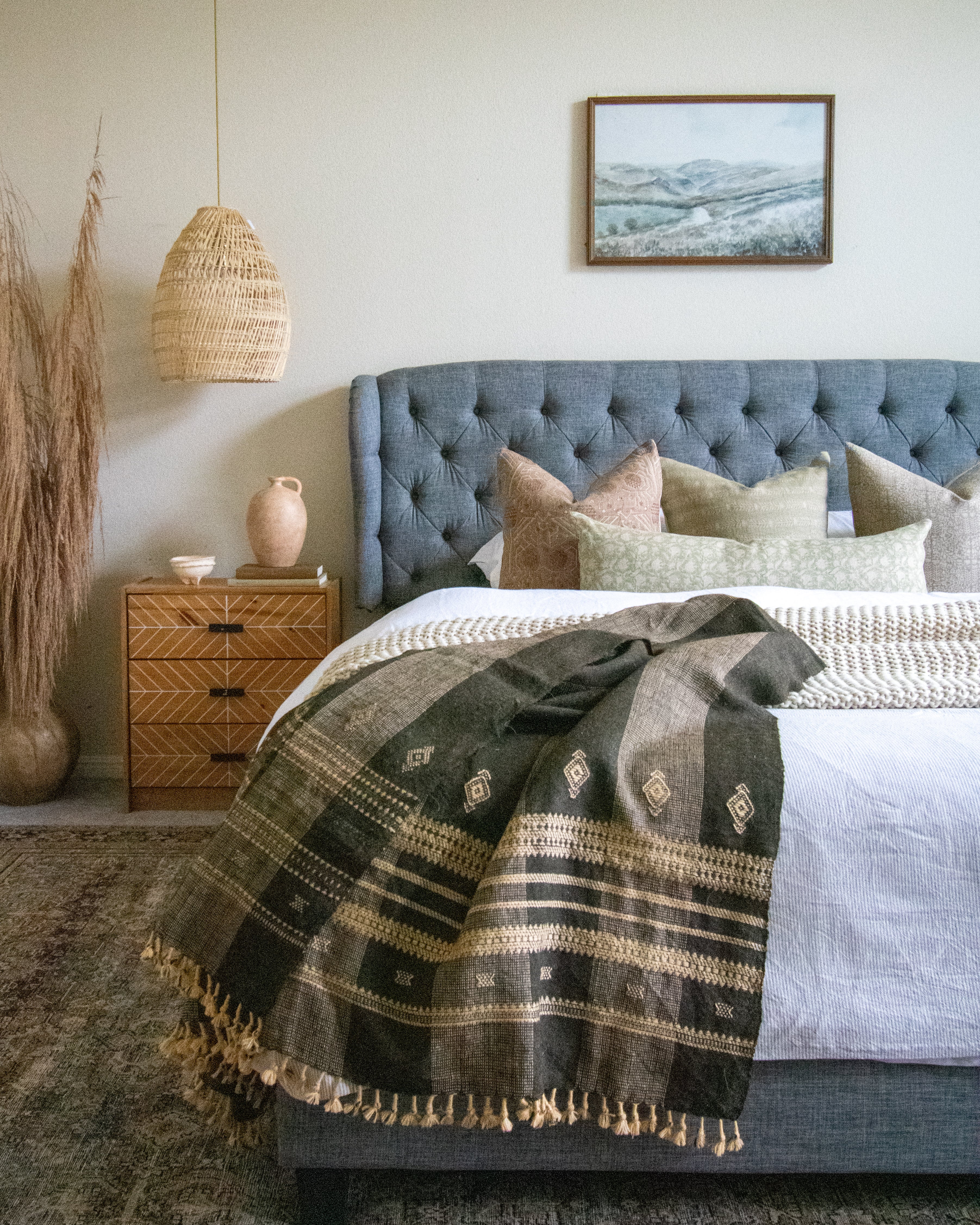 Woolen Throw, Olive Couch Throw Cover, Brown Indian Coverlet, Boho Bedspread, Decorative Blankets, Best Selling Housewarming Gift - ZARA