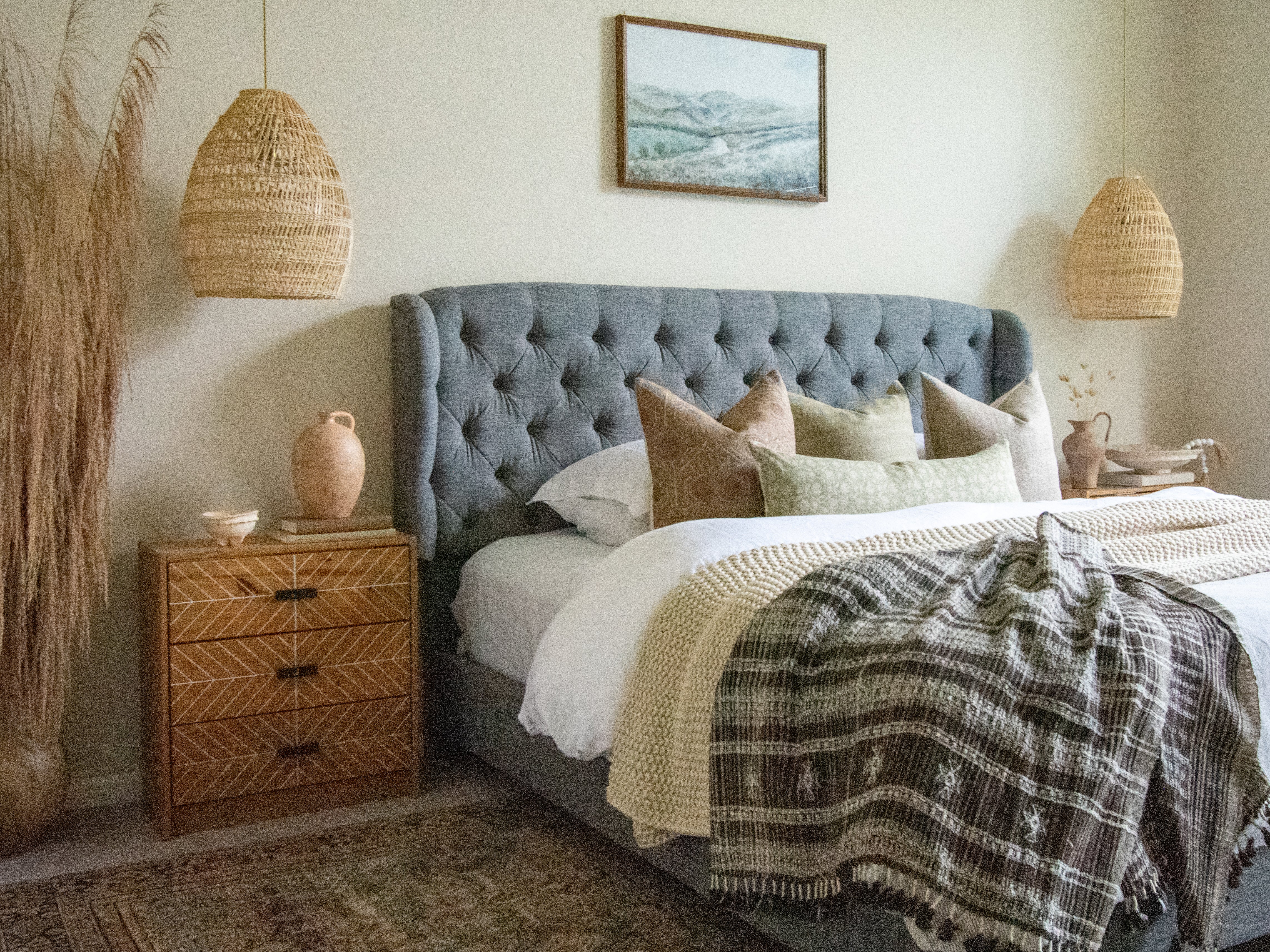 Vintage Wool Blanket, Indian Coverlet, Bed Runner, Couch Throw Brown, Sofa Throw, Bed Cover, New Home Gift Ideas - SPHENE