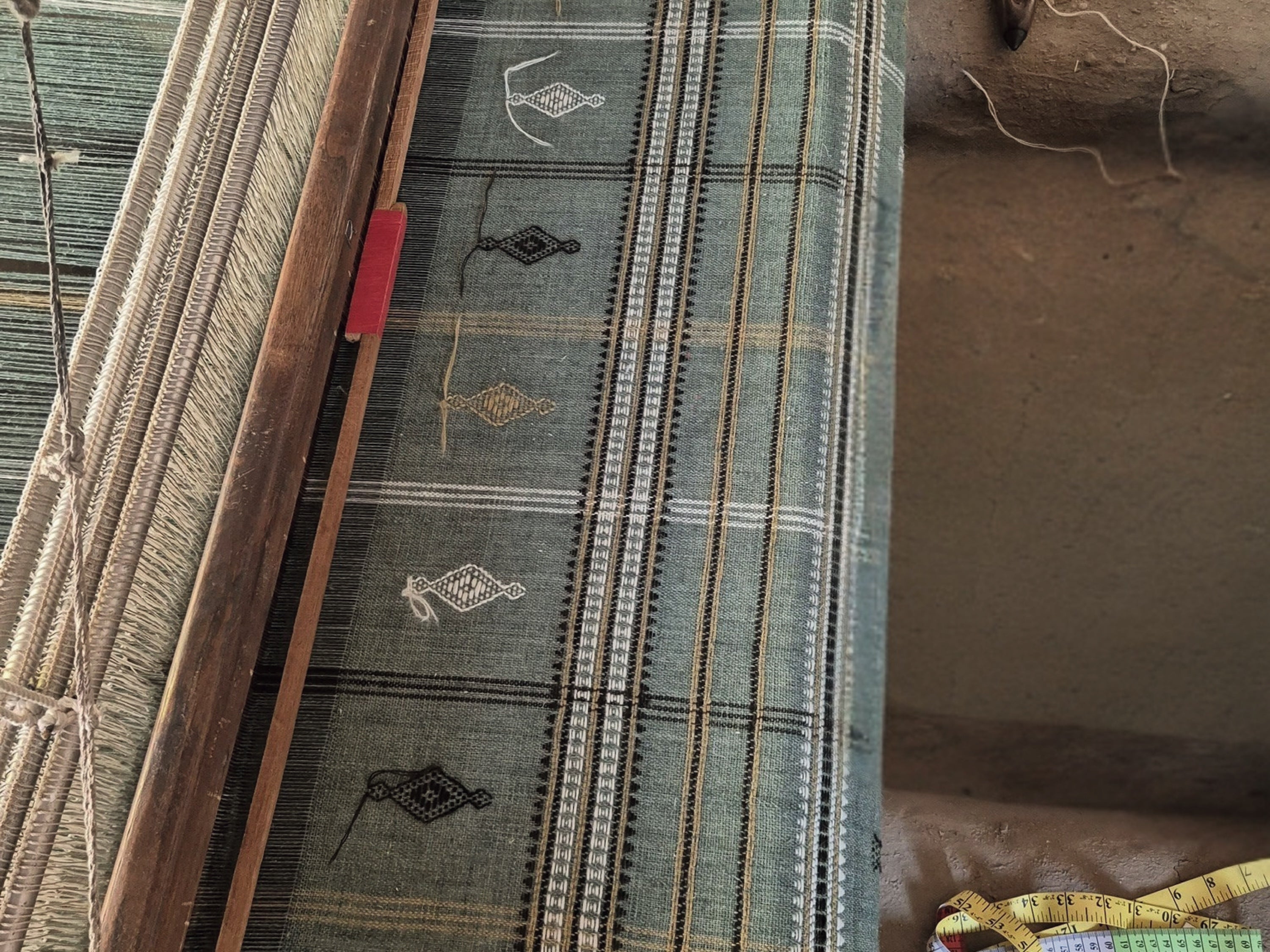 Green Indian Coverlet, Lightweight Blanket, Woolen Bedspread, Couch Blanket, Sofa Throw, Sage Bed Runner, New Home Present - JADE