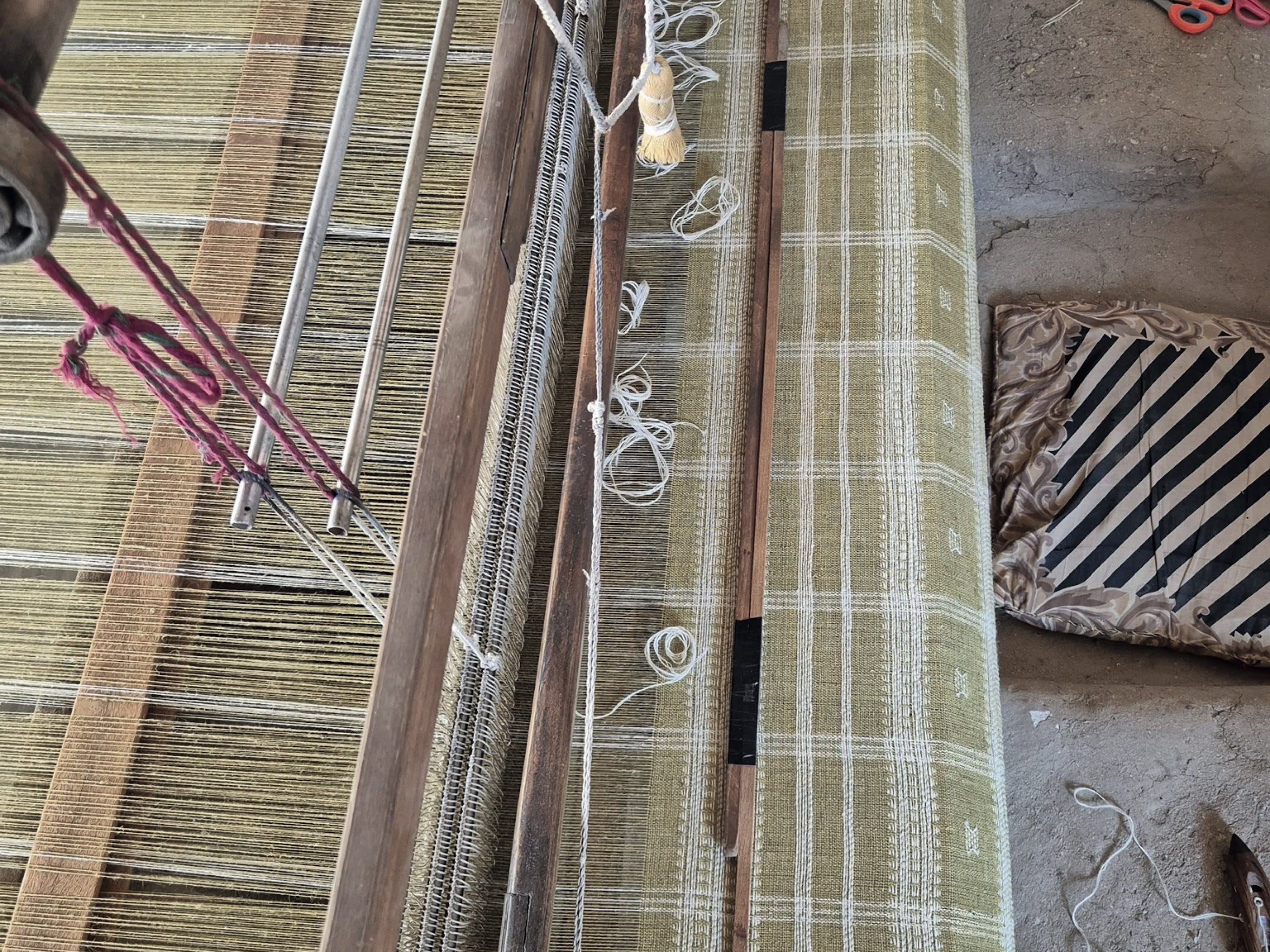 Couch Throw Cover, Tan Indian Coverlet, Lightweight Blanket, Beige Luxurious Bedspread, Tan Woolen Sofa Cover, Housewarming Gift - JASPER