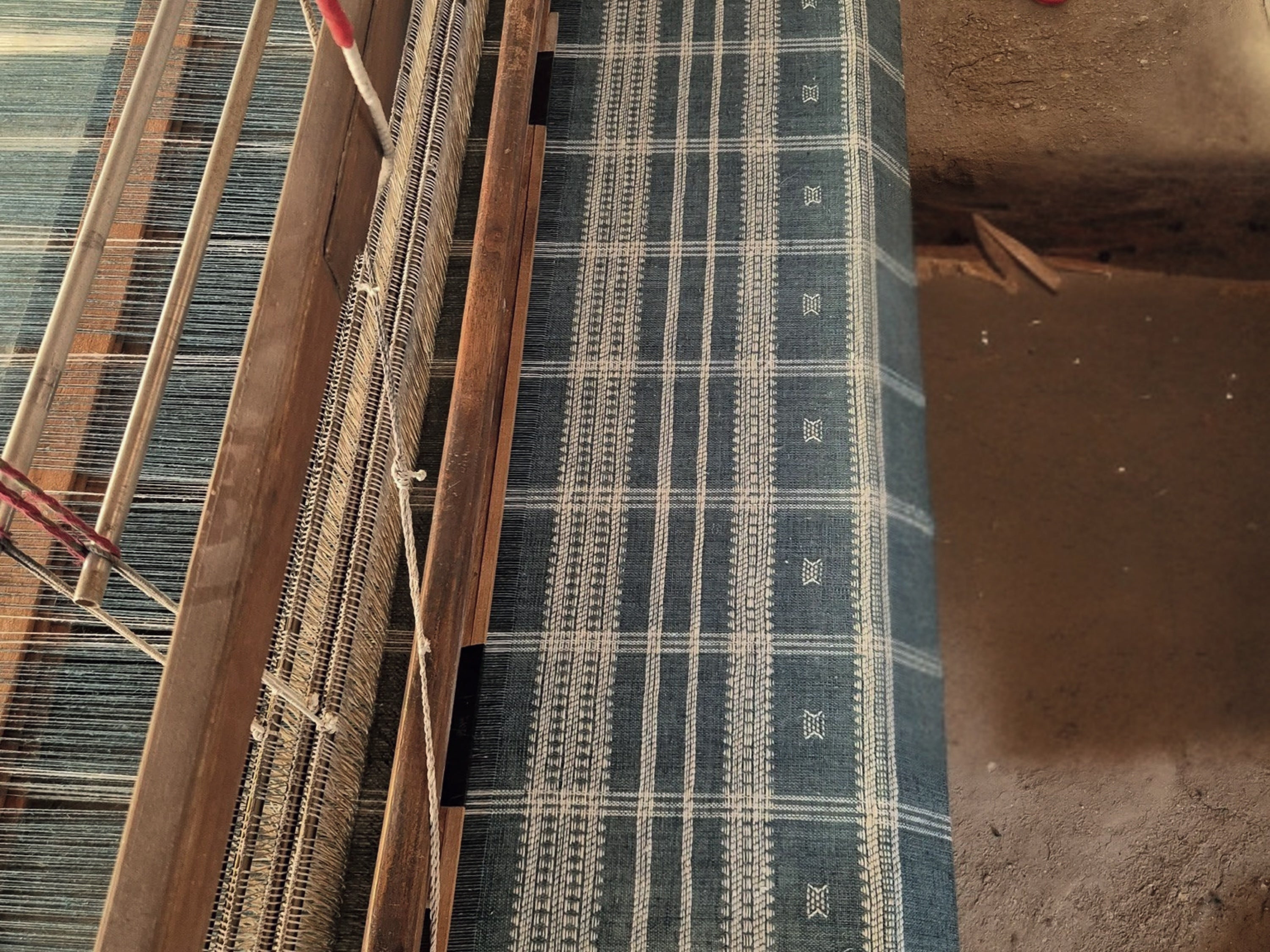 Handmade Couch Throw, Teal Warm Blanket, Woolen Throw, Indian Coverlet, Blue Bed Runner, Sofa Cover Blue, Housewarming Gift - TOPAS