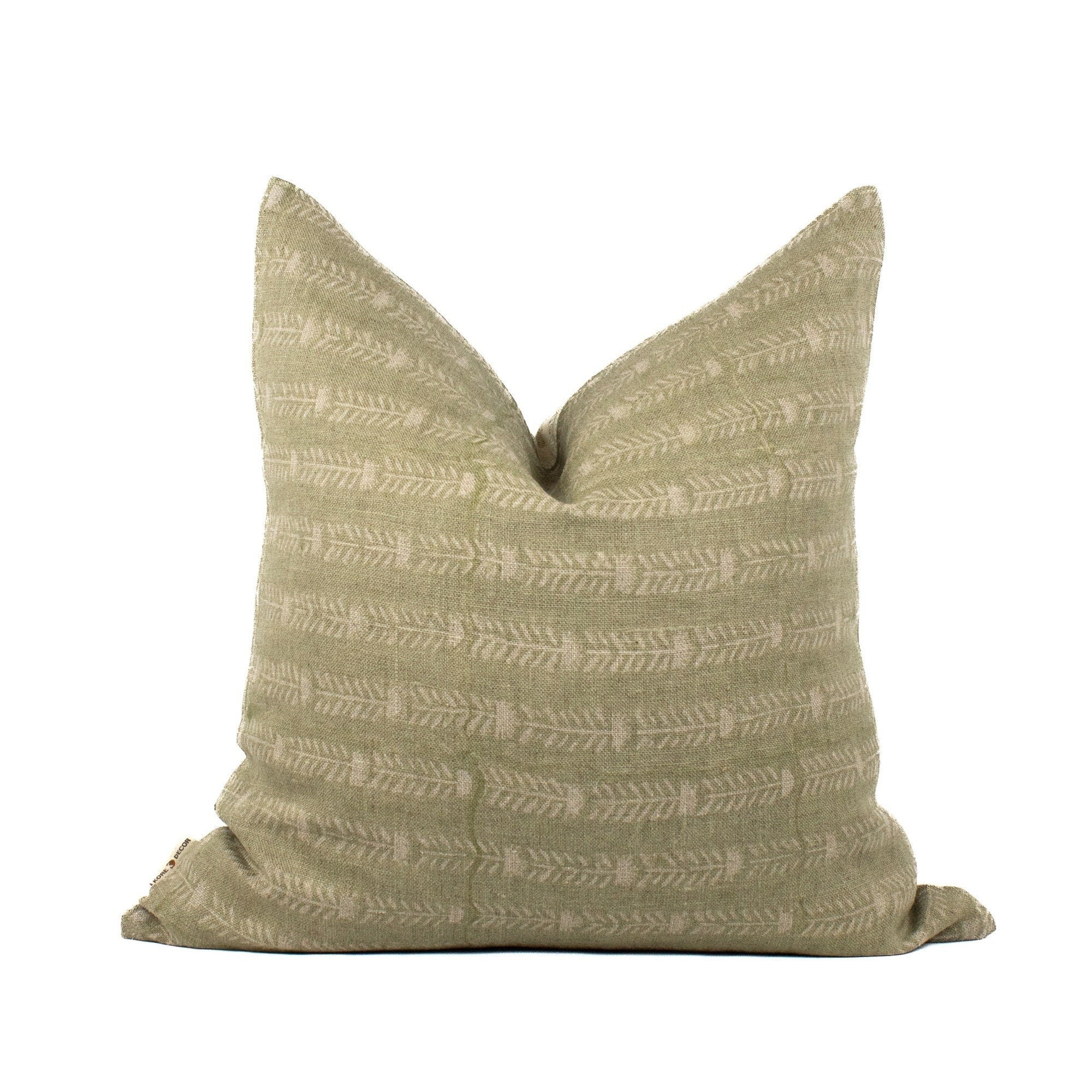Linen Floral Cushion, Blockprinted Indian Cotton, Holiday Throw Pillowcase, Cozy Home Decor As New Home Present - BELA FOREST OL