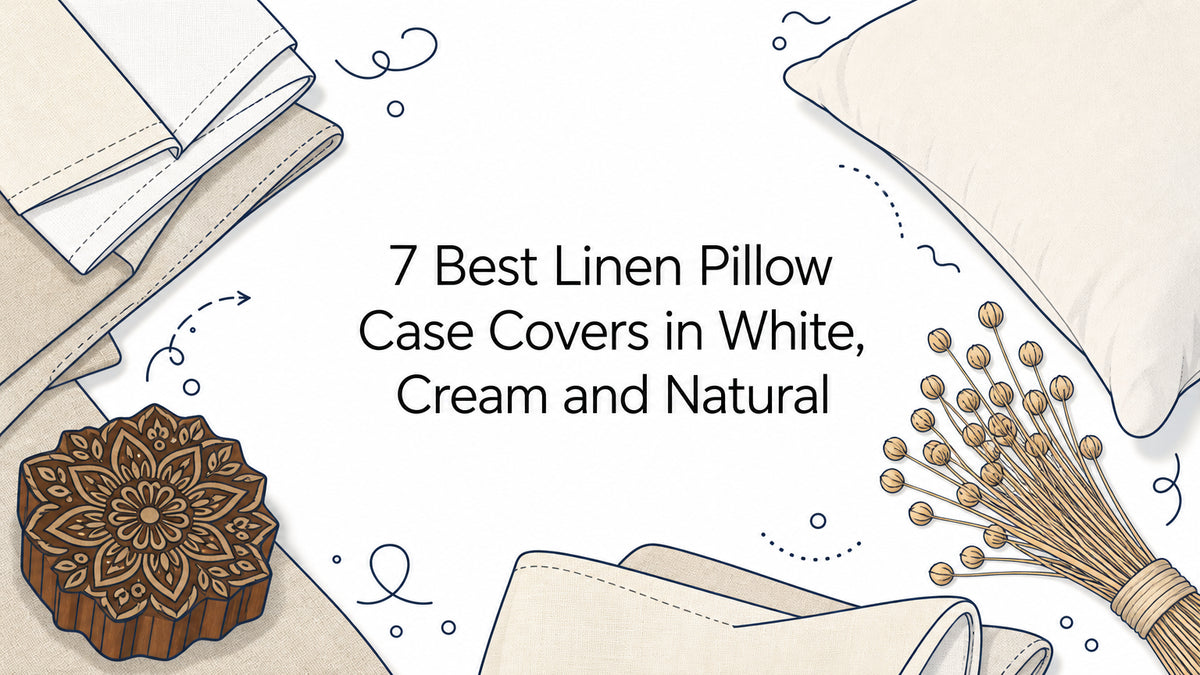 7 Best Linen Pillow Case Covers in White, Cream and Natural