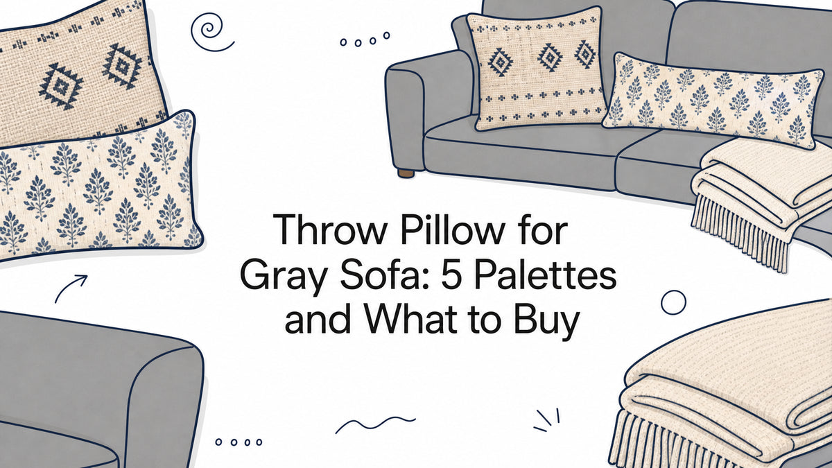 Throw Pillow for Gray Sofa: 5 Palettes and What to Buy