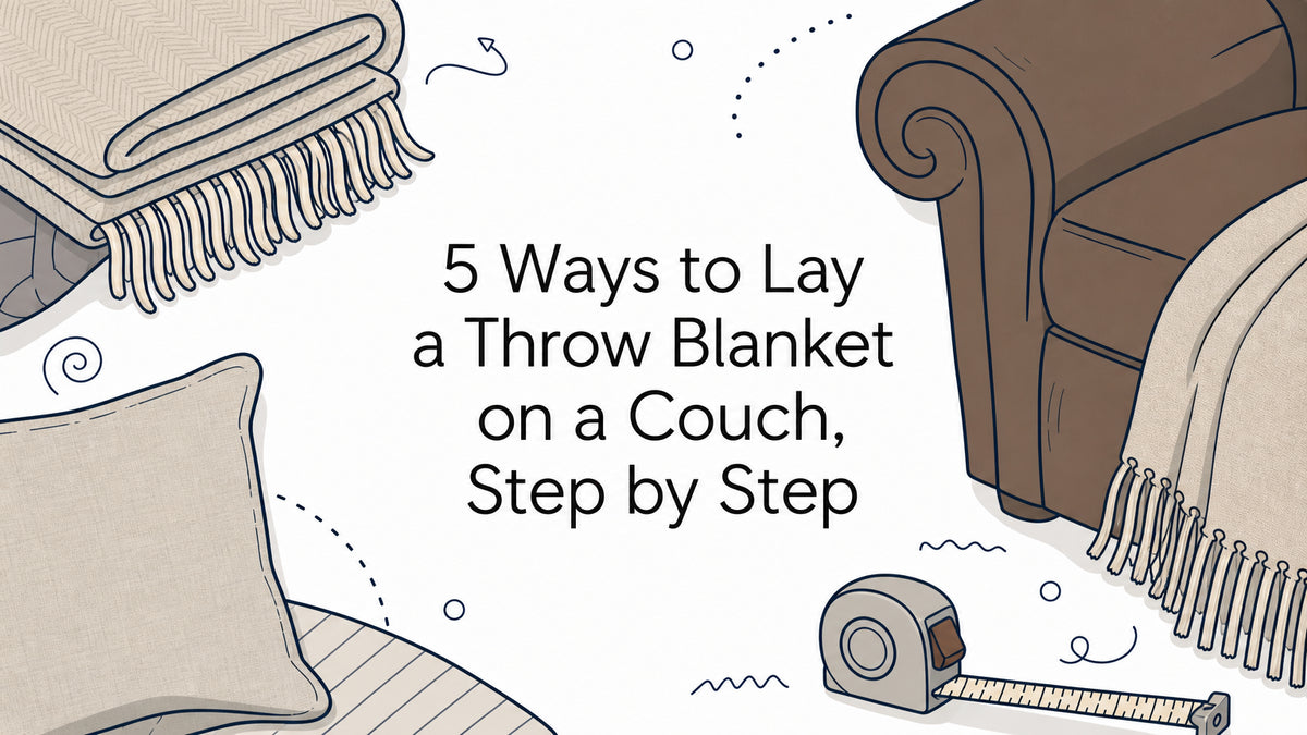 5 Ways to Lay a Throw Blanket on a Couch, Step by Step