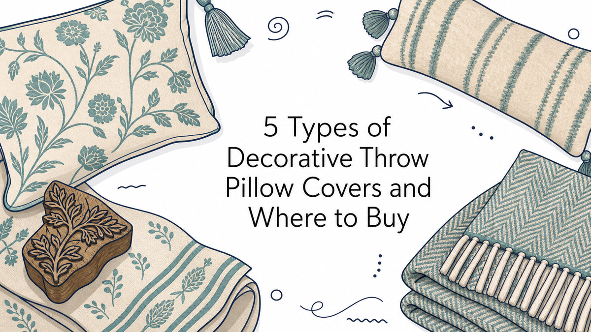 5 Types of Decorative Throw Pillow Covers and Where to Buy