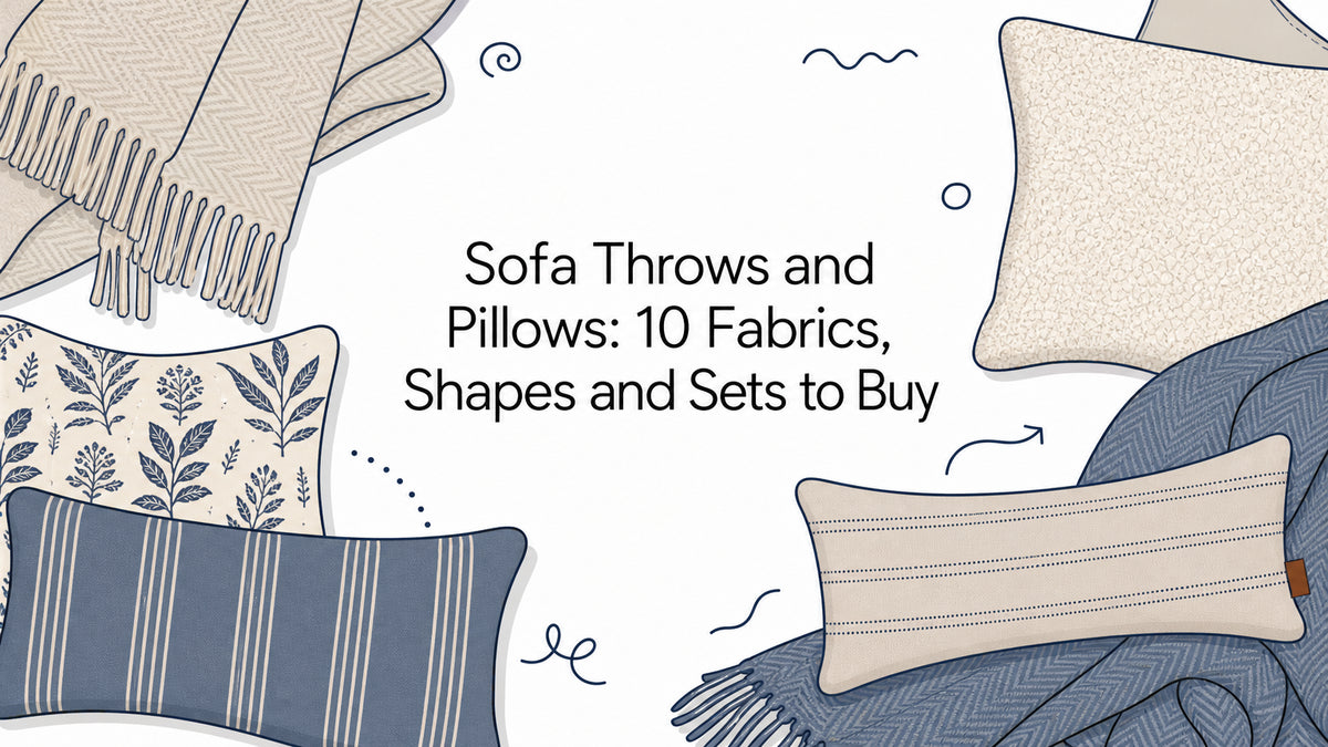 Sofa Throws and Pillows: 10 Fabrics, Shapes and Sets to Buy