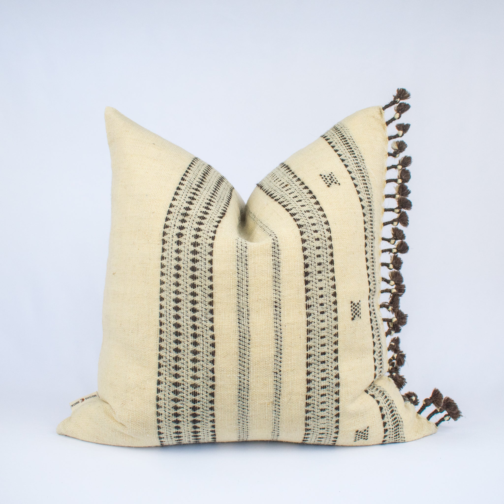 pillow with tassels